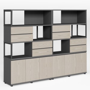 Szafka na dokumenty z trzema drzwiami YS-16F608